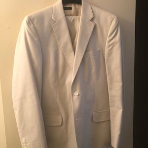 Jos. A. Bank cream, seersucker suit